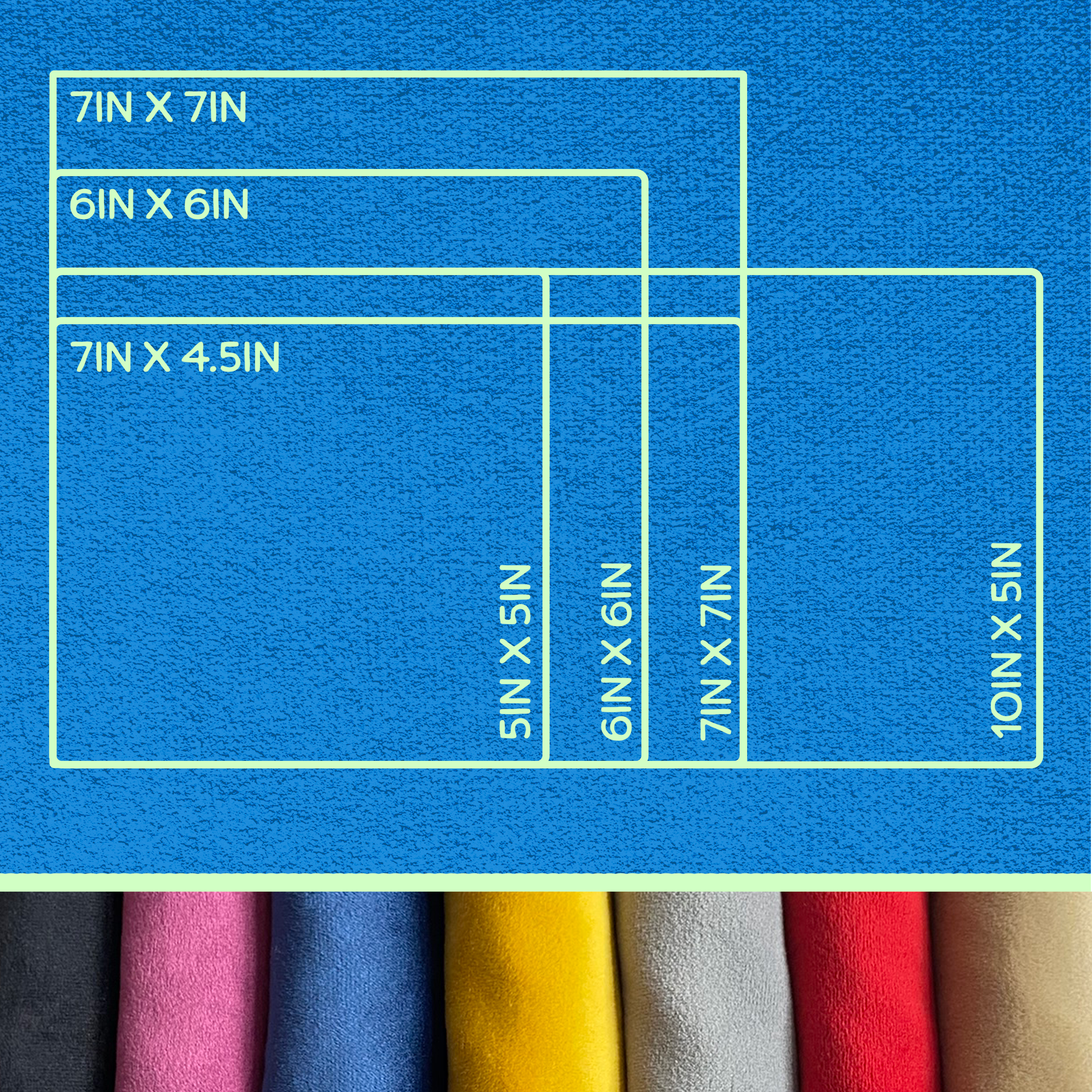 Square Pillows - 7 x 7 in